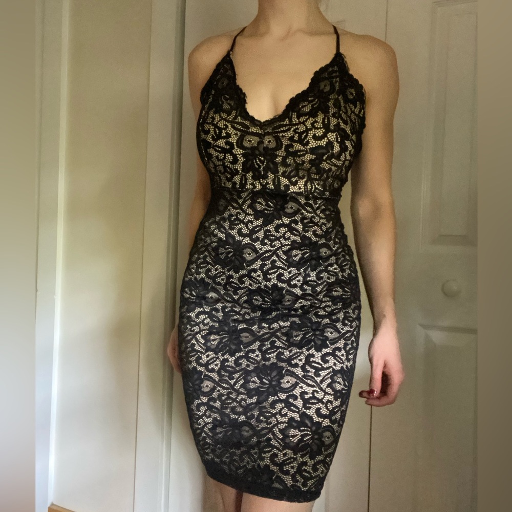 G by Guess lace mini dress floral